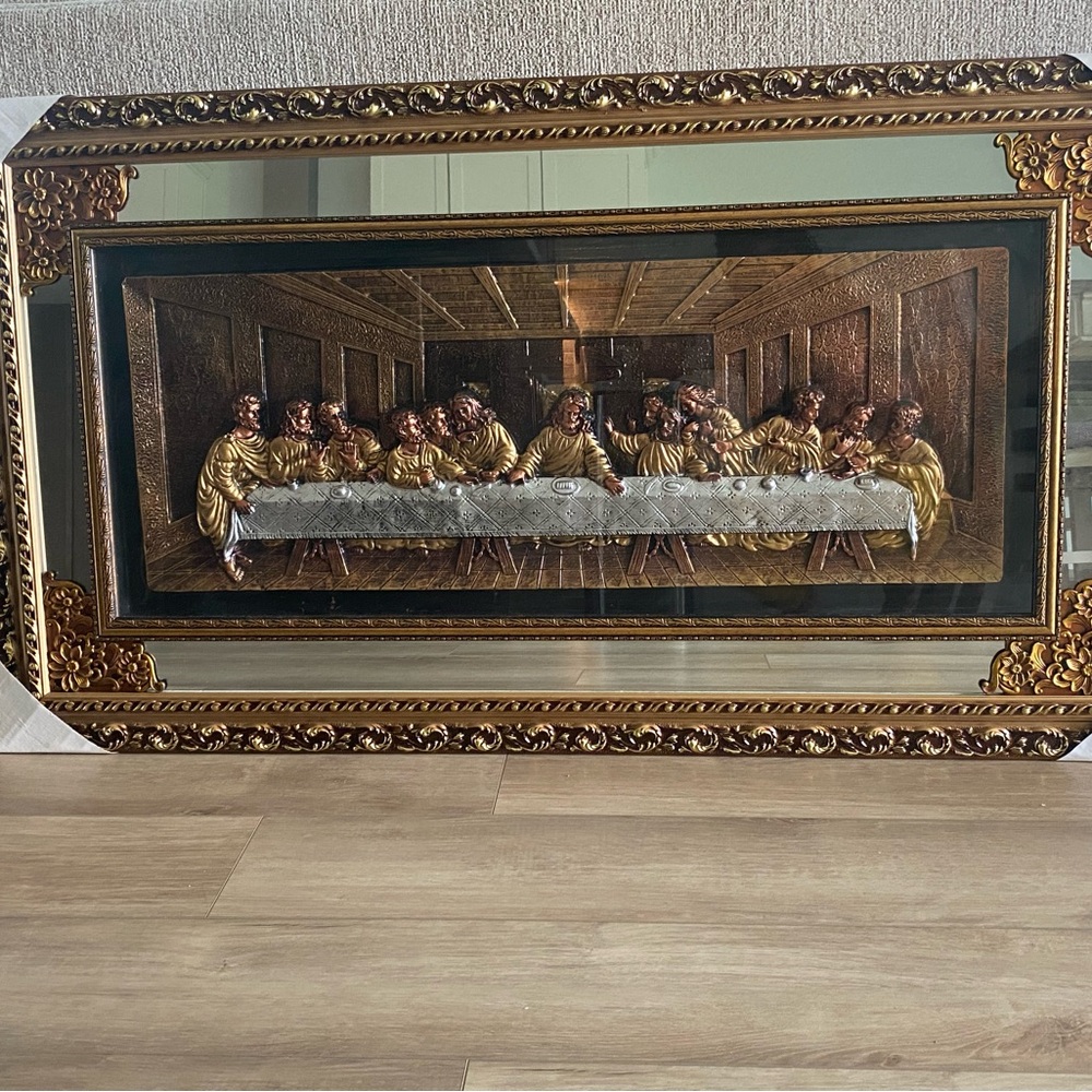 Framed Last Supper Wall Art